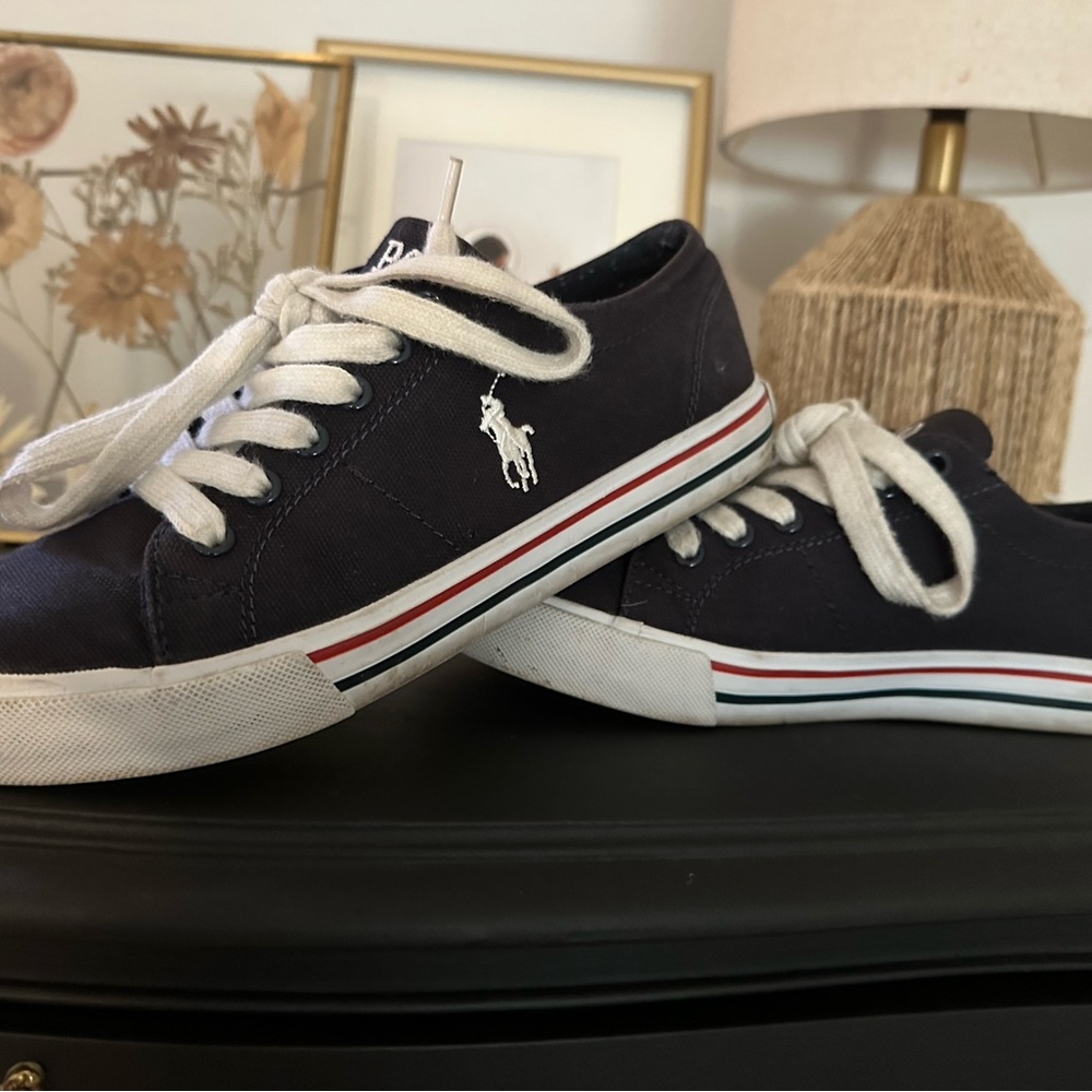 Ralph Lauren Navy Scholar Sneakers